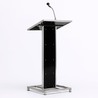 Heavy Duty Steel Podium with Mic Holder For Church | School | Seminar | SPEECHES (Black,Red,White) Office by OEM 2yrs warranty