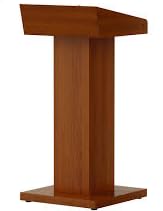 Versatile /Rose wood/Teak wood Podium with two shelfs For | School | Presentation | Seminar | Church | Office