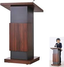 Wooden Lectern Podium Stand,Design with Storage & mic holder//Standing Wooden Pulpit for Church Office School Home Conference Restaurant by OEM