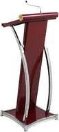 Heavy Duty Stainless Steel Podium Stand with Mic/Church pulpit for conferences, seminars, schools, colleges, Hotels and universities and public events