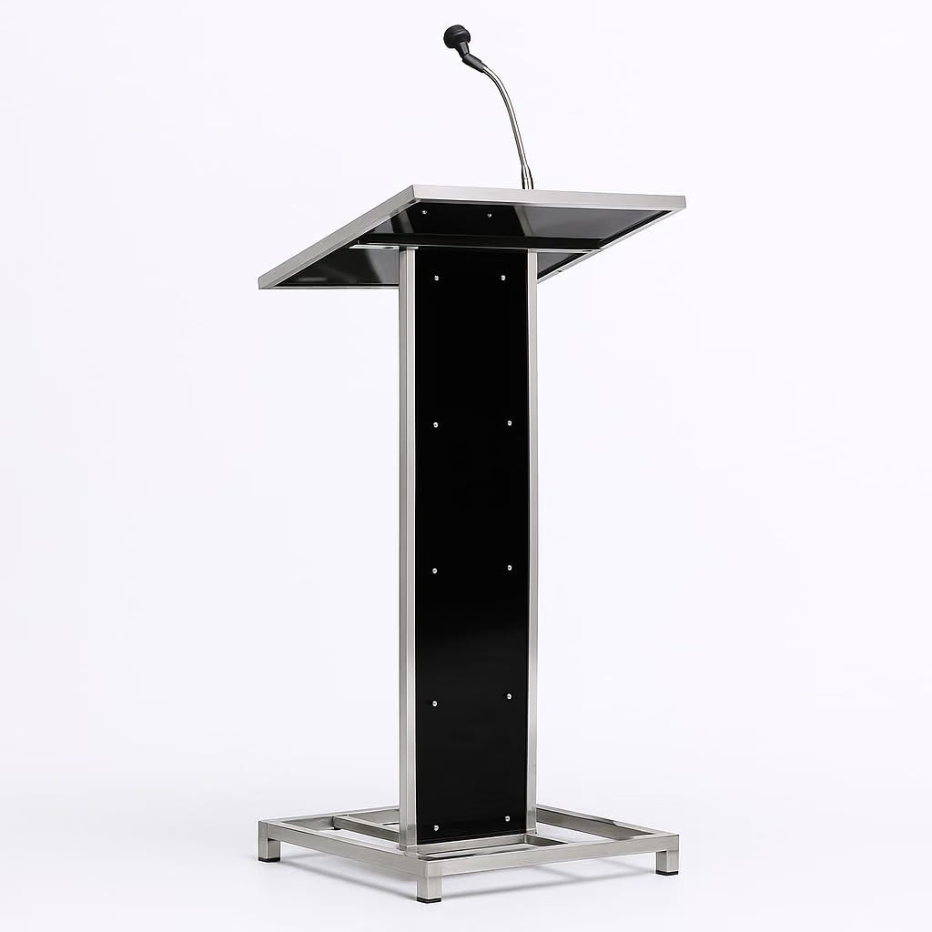 Heavy Duty Steel Podium with Mic Holder For Church | School | Seminar | SPEECHES