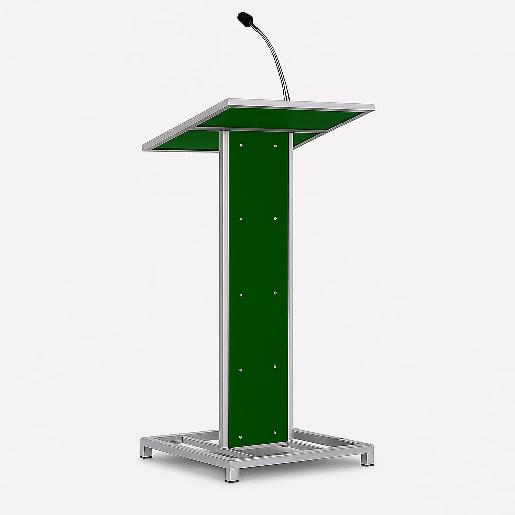 Heavy Duty Steel Podium with Mic Holder For Church | School | Seminar | SPEECHES