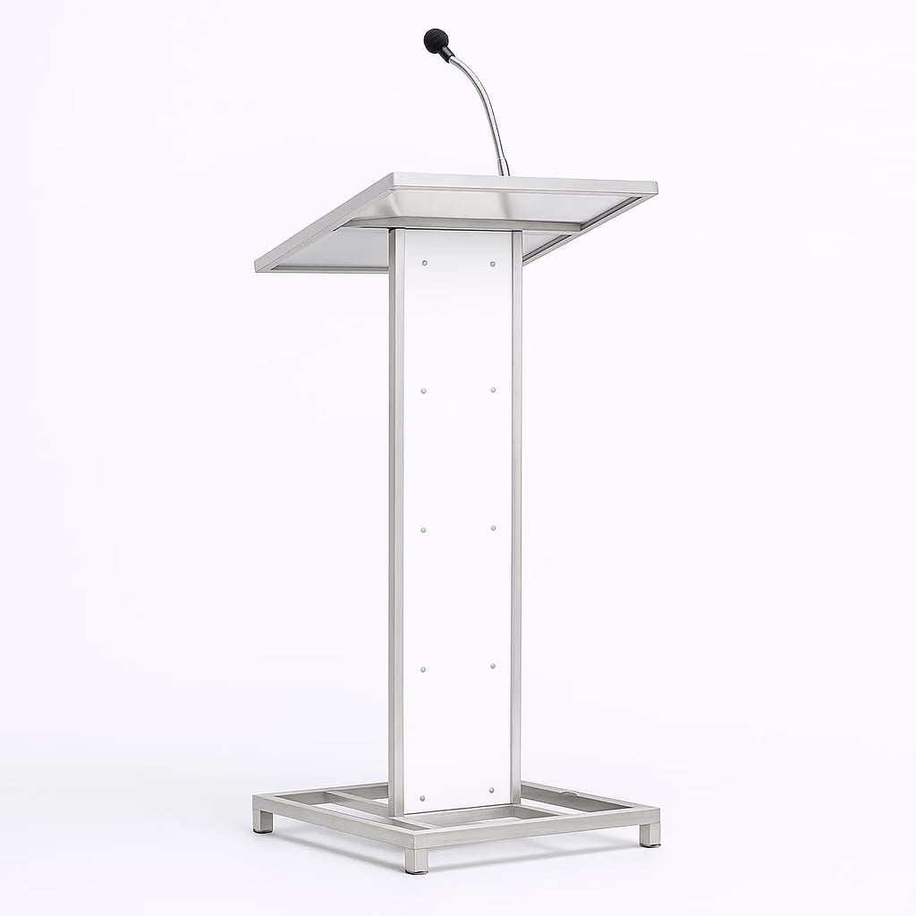 Heavy Duty Steel Podium with Mic Holder For Church | School | Seminar | SPEECHES