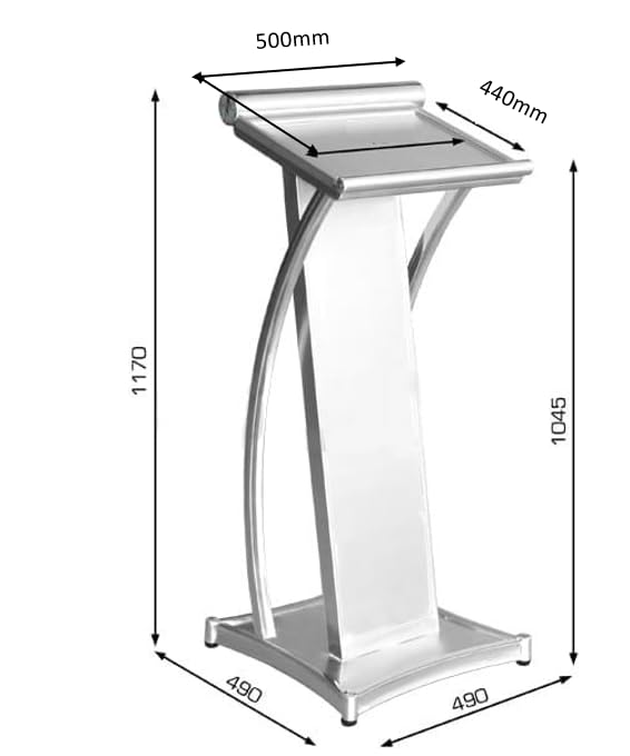 Golden Black Heavy-Duty with Mic Edition /Podium Lectern Stand usefull for conferences, seminars, schools, colleges, and universities and public events,Office