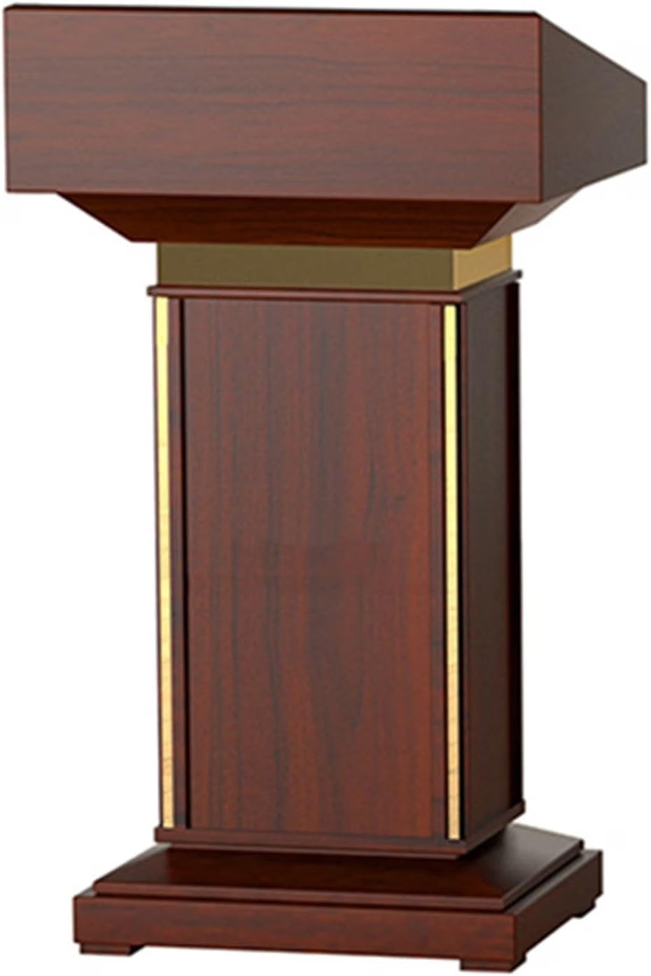 Heavy-Duty Antique Wooden Podium (Teak) with free Mic for conferences, seminars, schools, colleges, and universities and public events Office