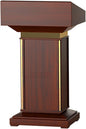 Heavy-Duty Antique Wooden Podium (Teak) with free Mic for conferences, seminars, schools, colleges, and universities and public events Office