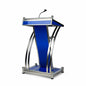 HeavyDuty Double Steel White wooden Conference Podium with Mic holder for Office, Church & School,colleges, and universities and public events by OEM