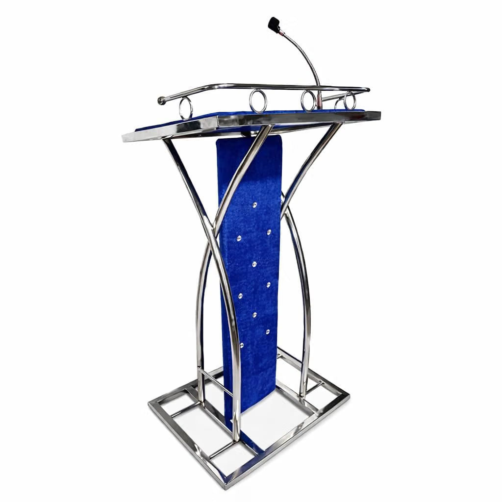 Steel Podium with Mic holder For Church | School | Seminar | SPEECHES by OEM