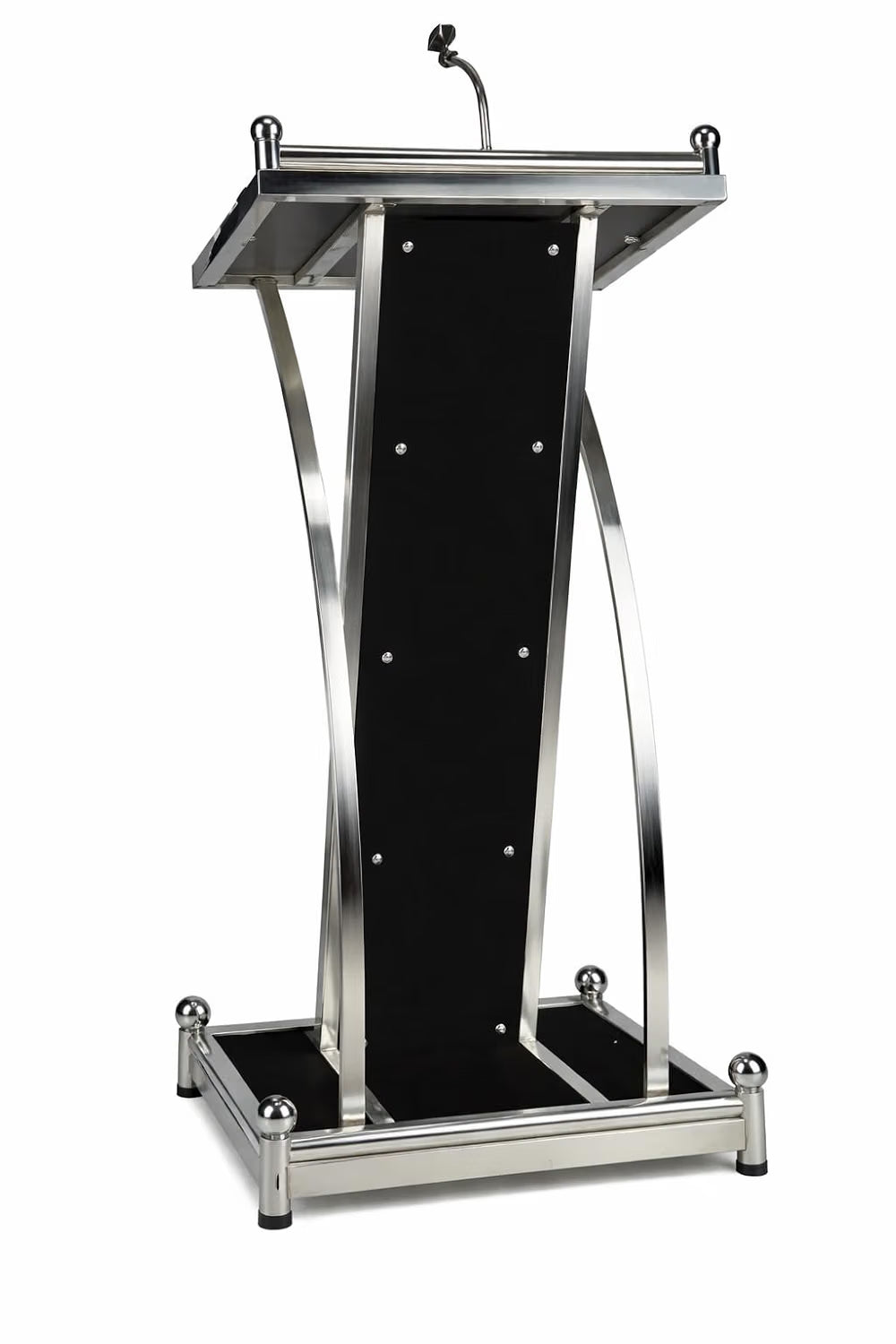 HeavyDuty Wooden Steel Podium With Mic Holder- Steel Podium for Hotels | Church | Offices | Schools & Colleges (Blue) Office by OEM