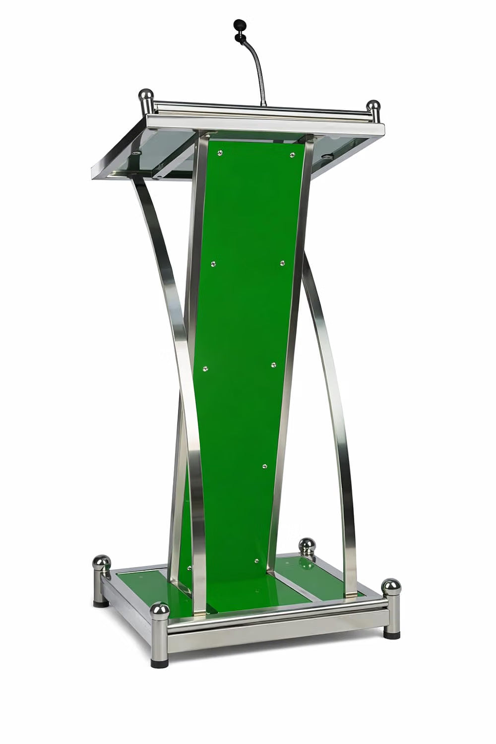 HeavyDuty Wooden Steel Podium With Mic Holder- Steel Podium for Hotels | Church | Offices | Schools & Colleges (Blue) Office by OEM