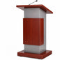 Hall Acooden Podium Stand with Mic /Portable Mobile Office Conference Podium Office by OEM 2yrs warranty.