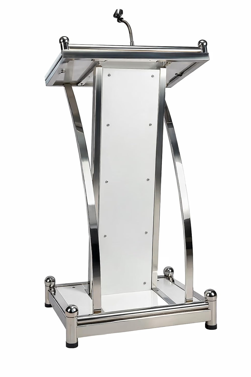 HeavyDuty Wooden Steel Podium With Mic Holder- Steel Podium for Hotels | Church | Offices | Schools & Colleges (Blue) Office by OEM