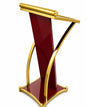 CCNOS Heavy-Duty Wooden steel Podium // Mic holder /usefull for conferences, seminars, schools, colleges, and universities and public events by OEM (2yrs Warranty)