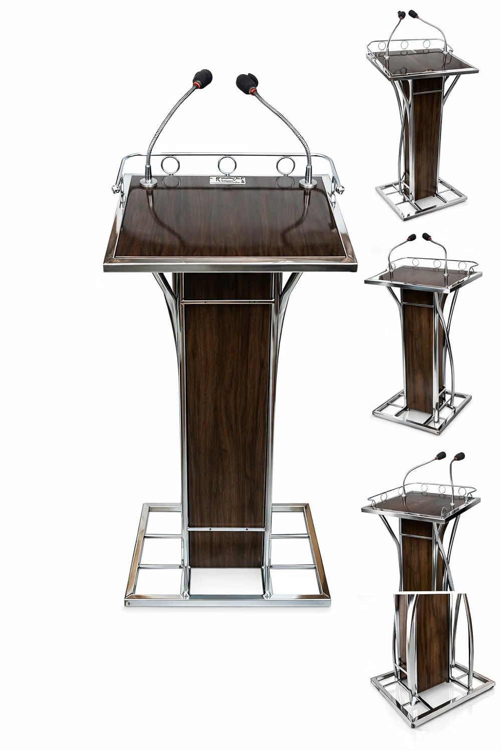 Steel Podium with Mic holder For Church | School | Seminar | SPEECHES by OEM