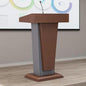 Wooden Lectern Podium Stand,Design with Storage & mic holder//Standing Wooden Pulpit for Church Office School Home Conference Restauran
