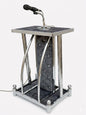 Steel Podium with Mic holder For Church | School | Seminar | SPEECHES by OEM