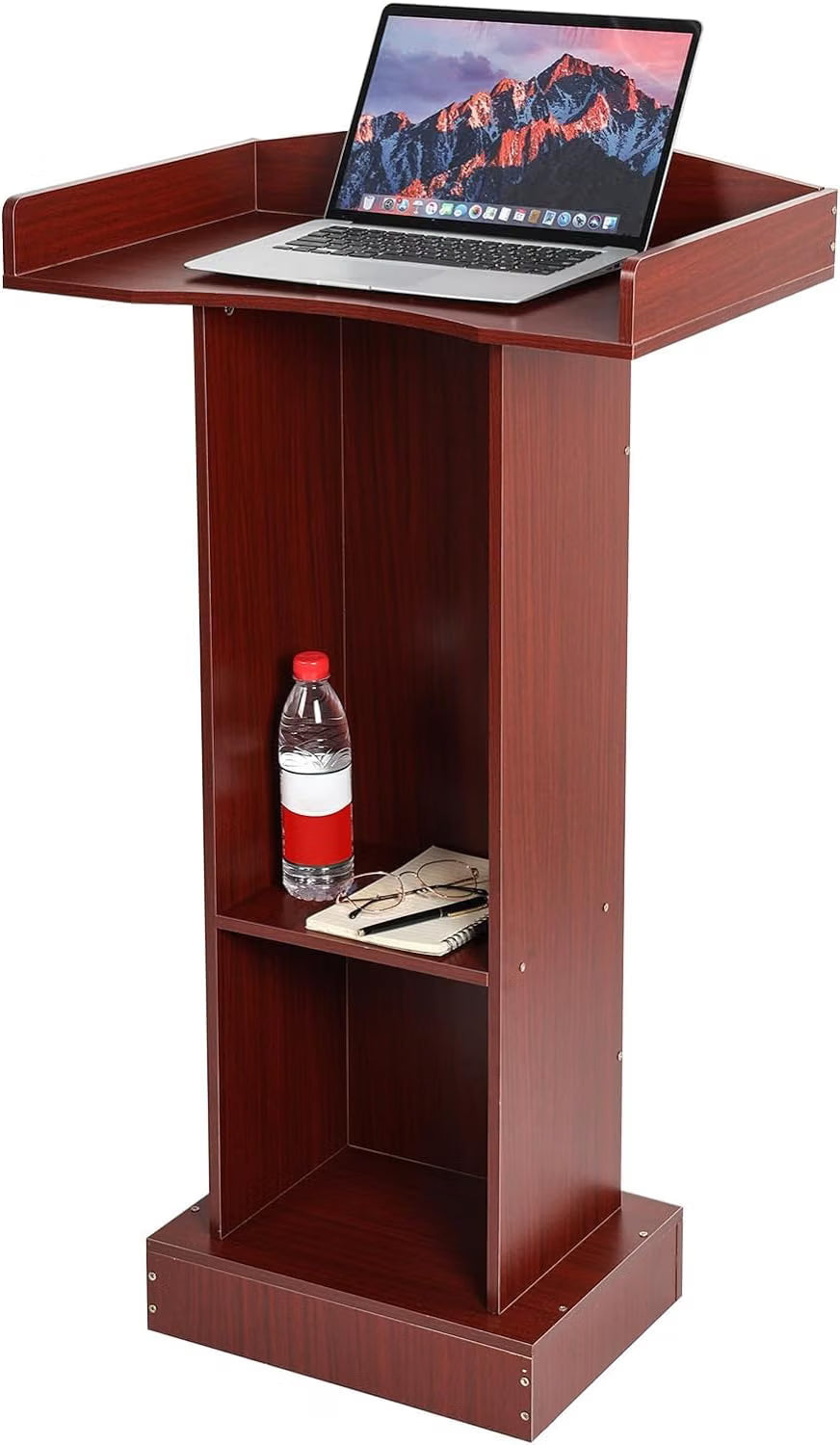 Teak Wood Podium Stand for Lectern Presentation Church Classroom, Podium for Lecture, Wedding Speech