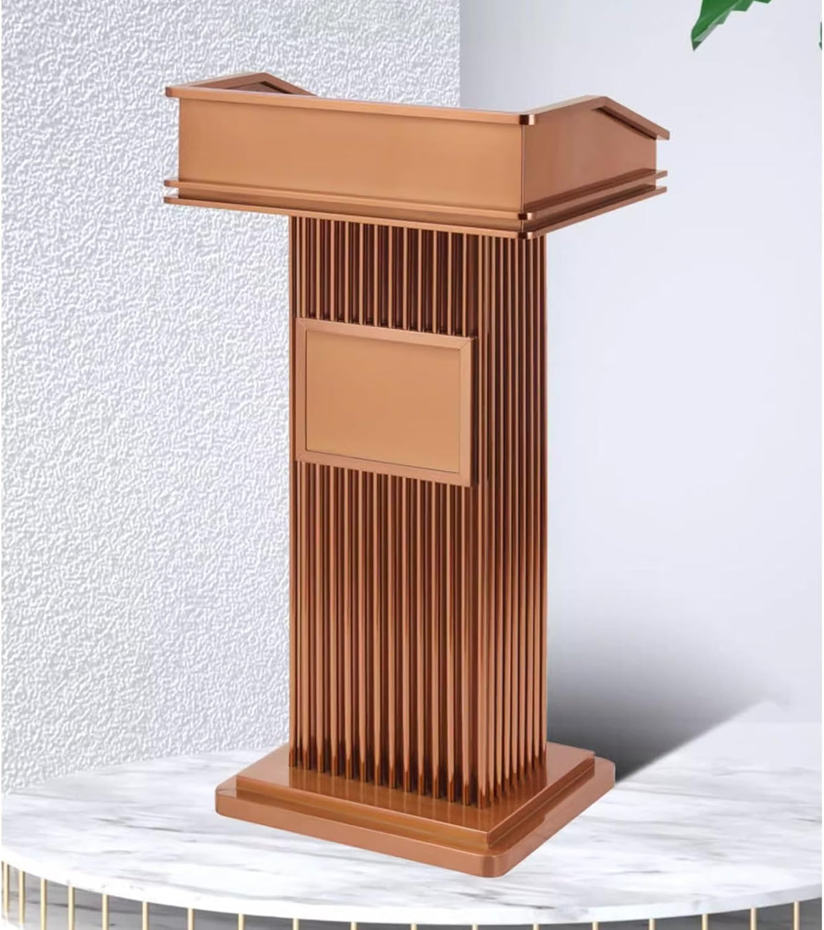 High End Wooden podium with Mic holder For | School | Presentation | Seminar | Office | Church Office